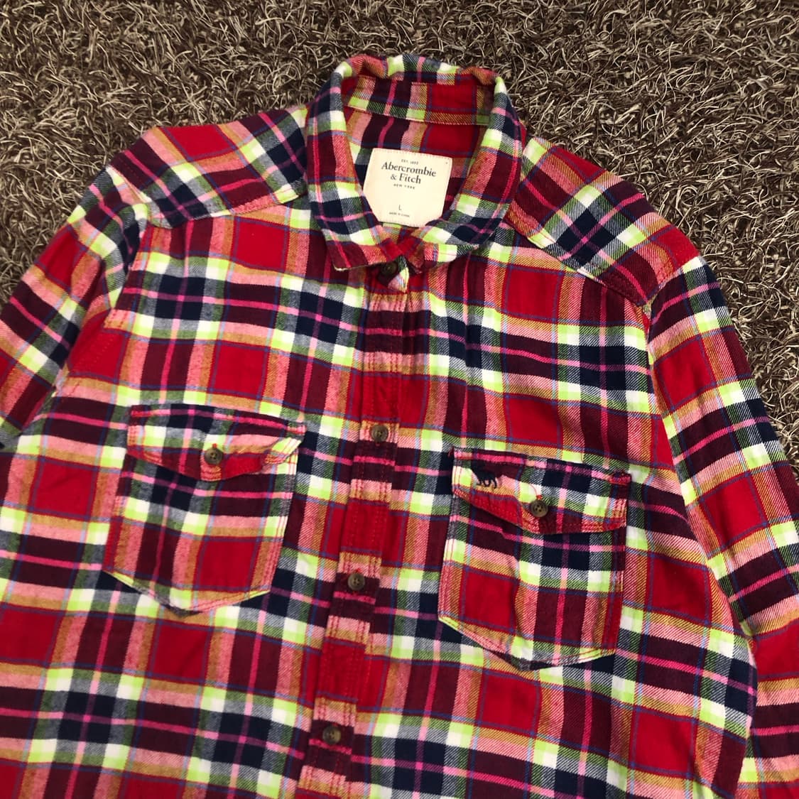 아베크롬비 체크 셔츠 상품이미지2