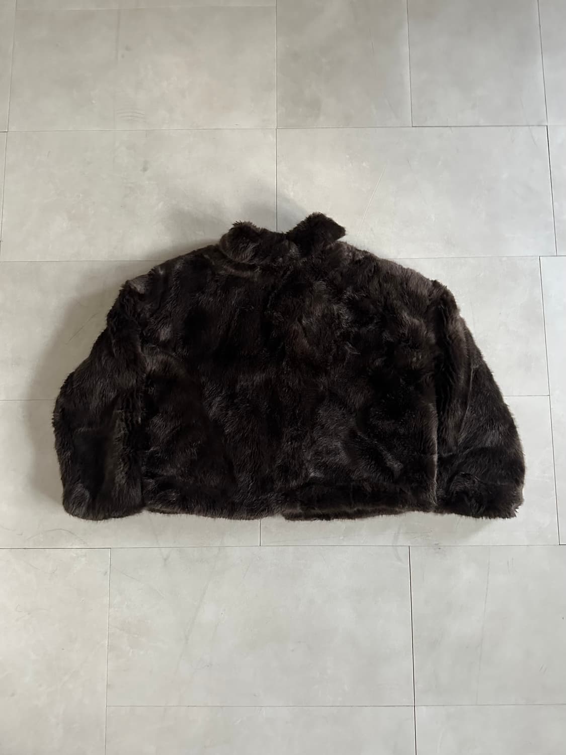 brown fur zip-up jacket 상품이미지9