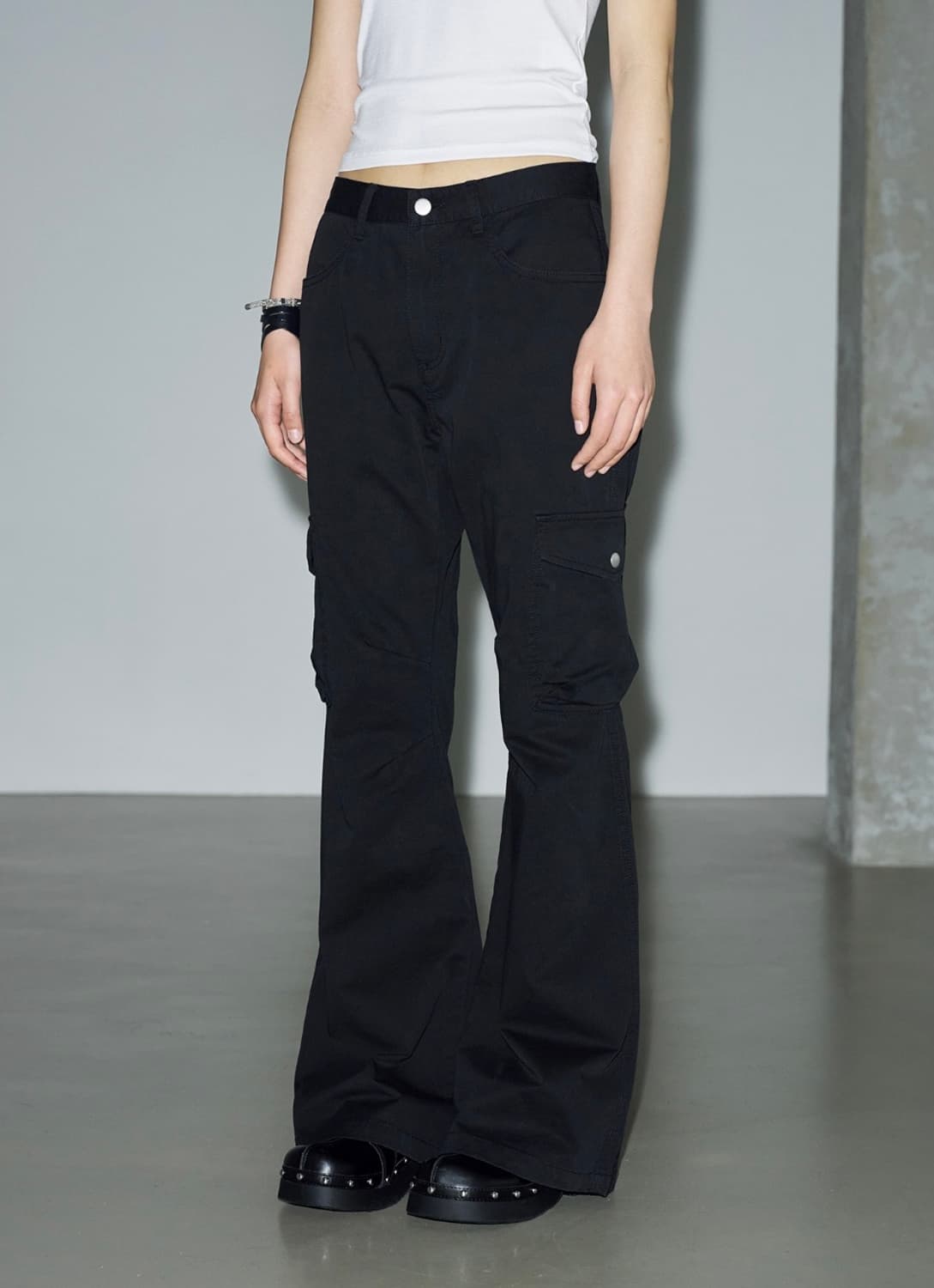 헬레네파리스 피그먼트 부츠컷 카고 팬츠 s 상품이미지1