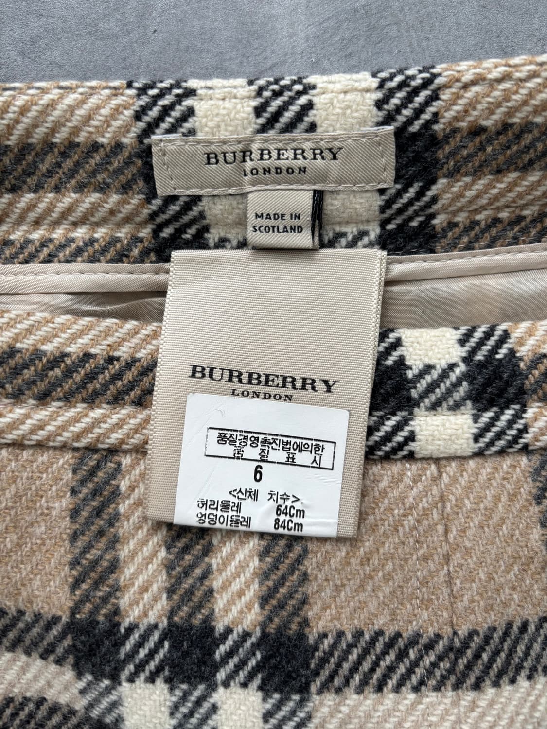 Burberry 버버리 노바체크 울 플리츠 스커트   상품이미지5