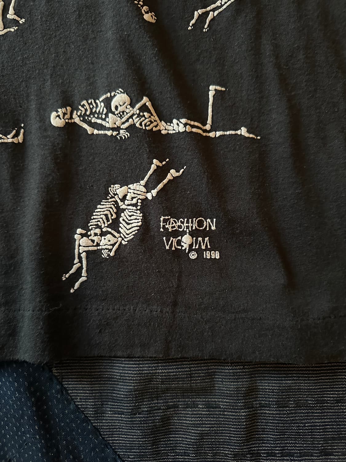 90s Skeleton Sex T Shirt Fashion Victim 상품이미지3