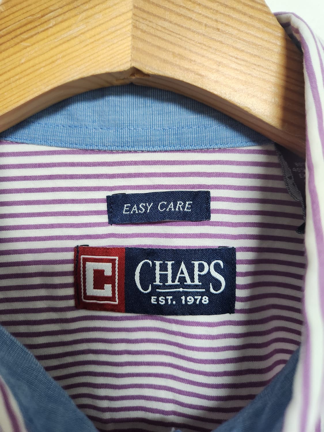 챕스Chaps 스트라이츠 코튼 셔츠 XL - S215 상품이미지4