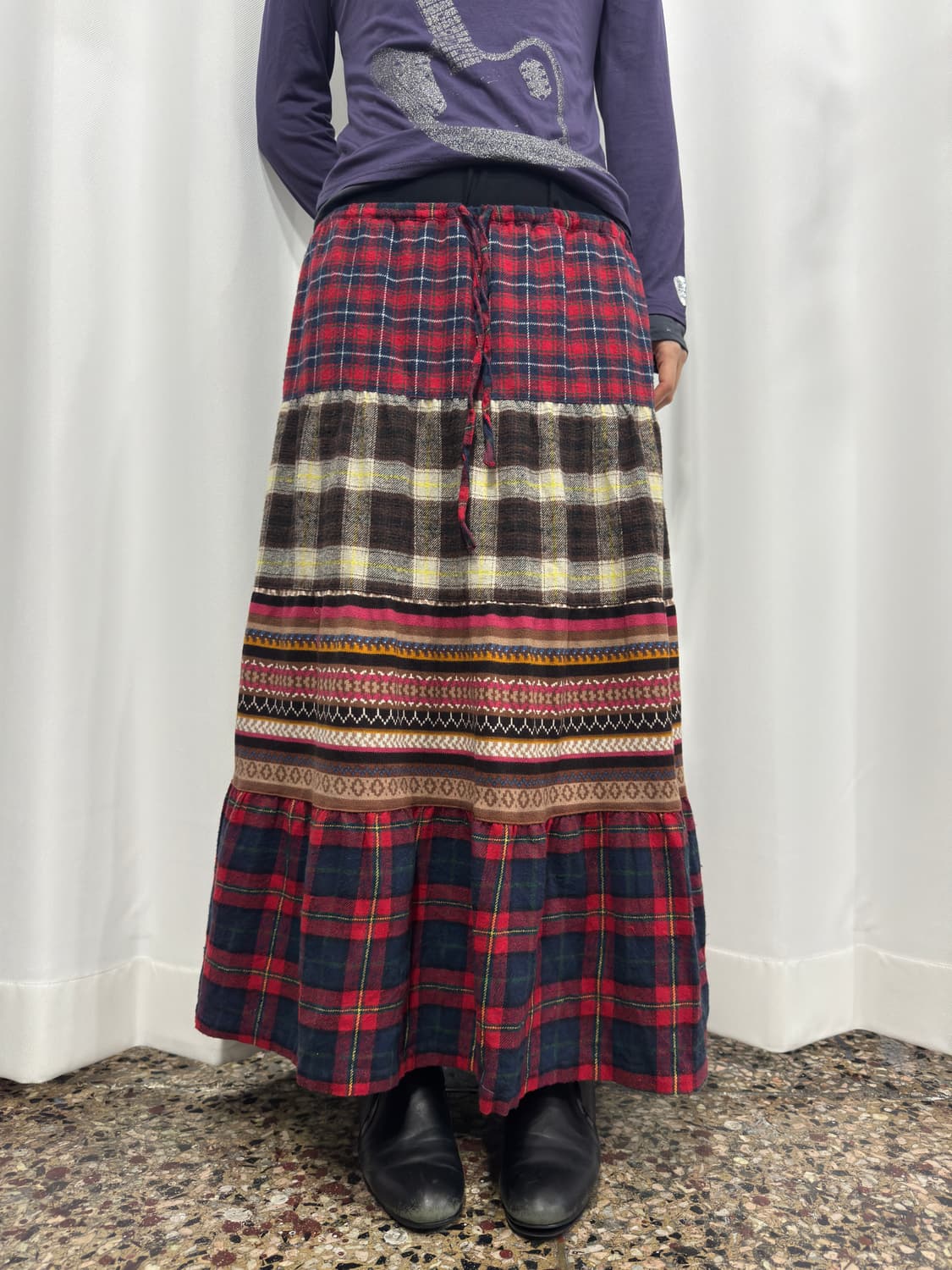 pattern long skirt 상품이미지2