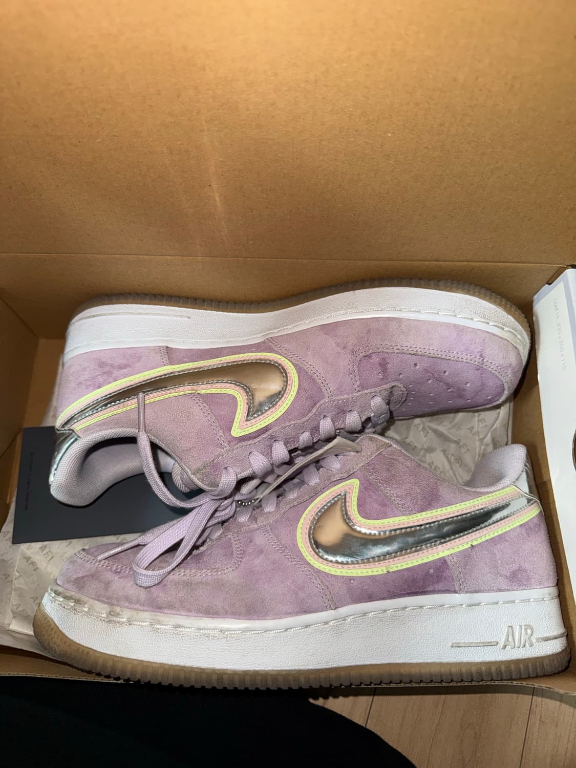 나이키 에어포스1 로우 퍼플 사이즈 w250 상품이미지1