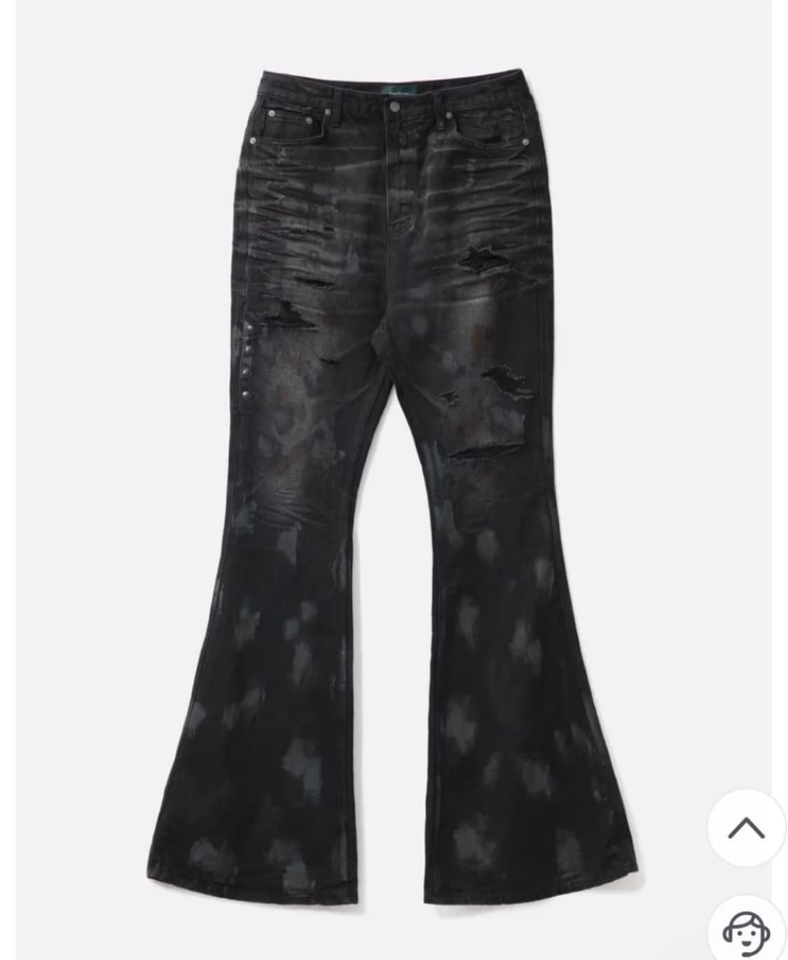 언더마이카 Mud Destroyed Wide Flare Jeans 상품이미지3