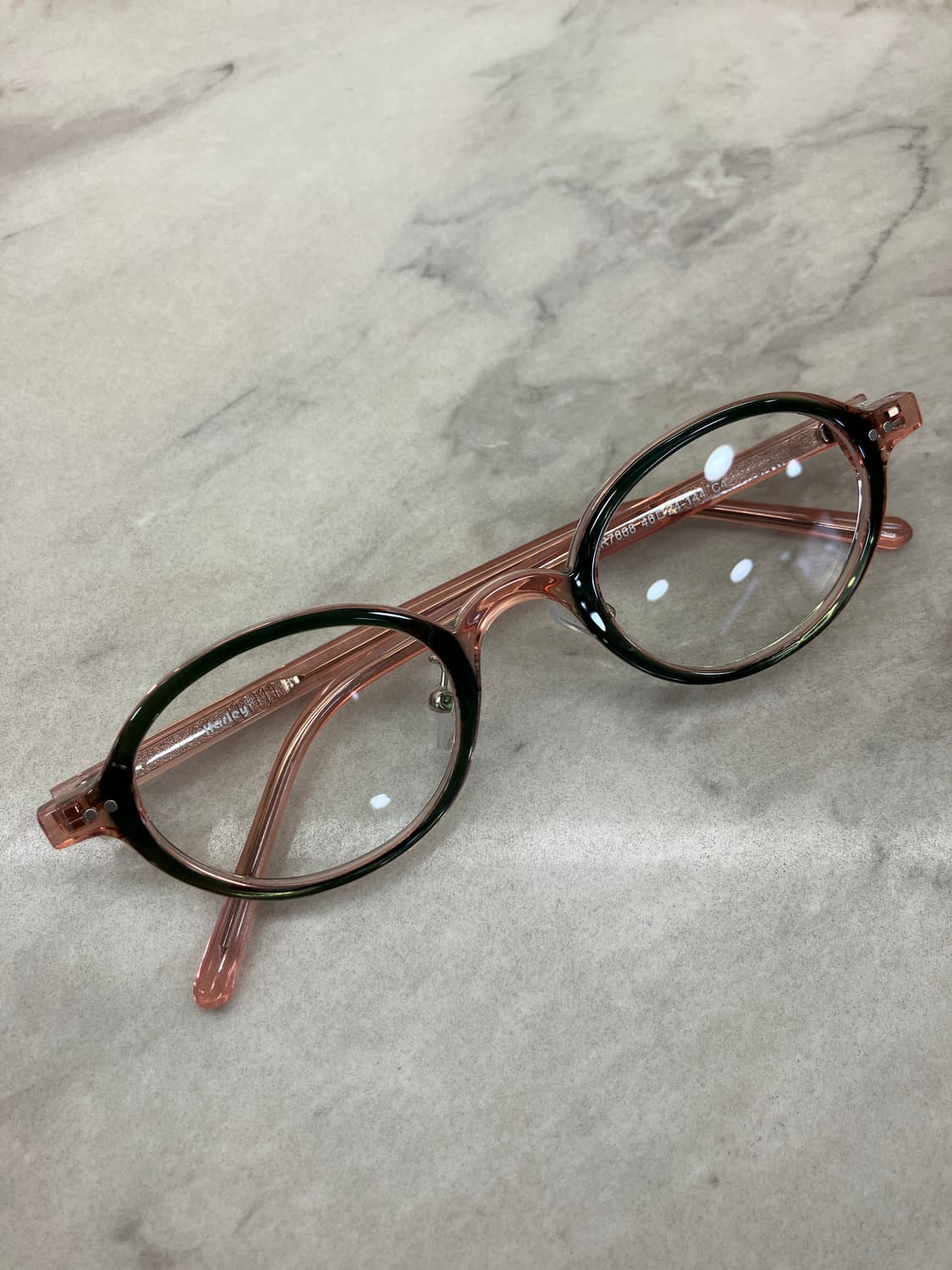 B64 HL 워터멜론 오벌 슬림 뿔테 안경7668 상품이미지1