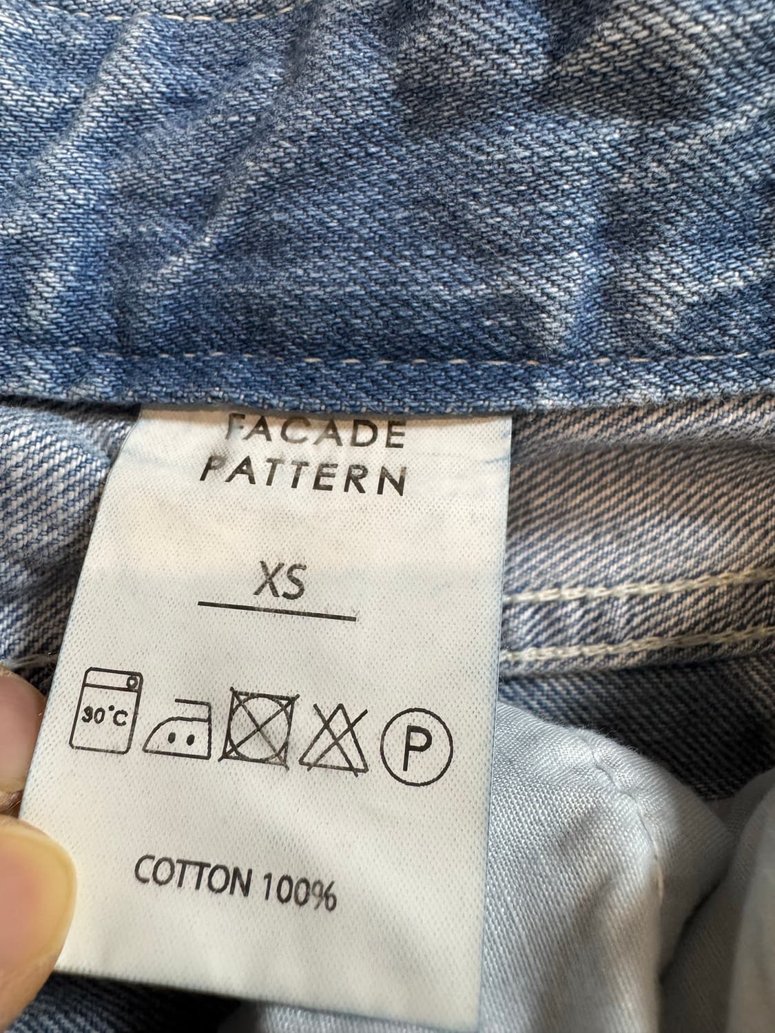 파사드패턴 클래식 데님 빈티지 인디고  상품이미지6