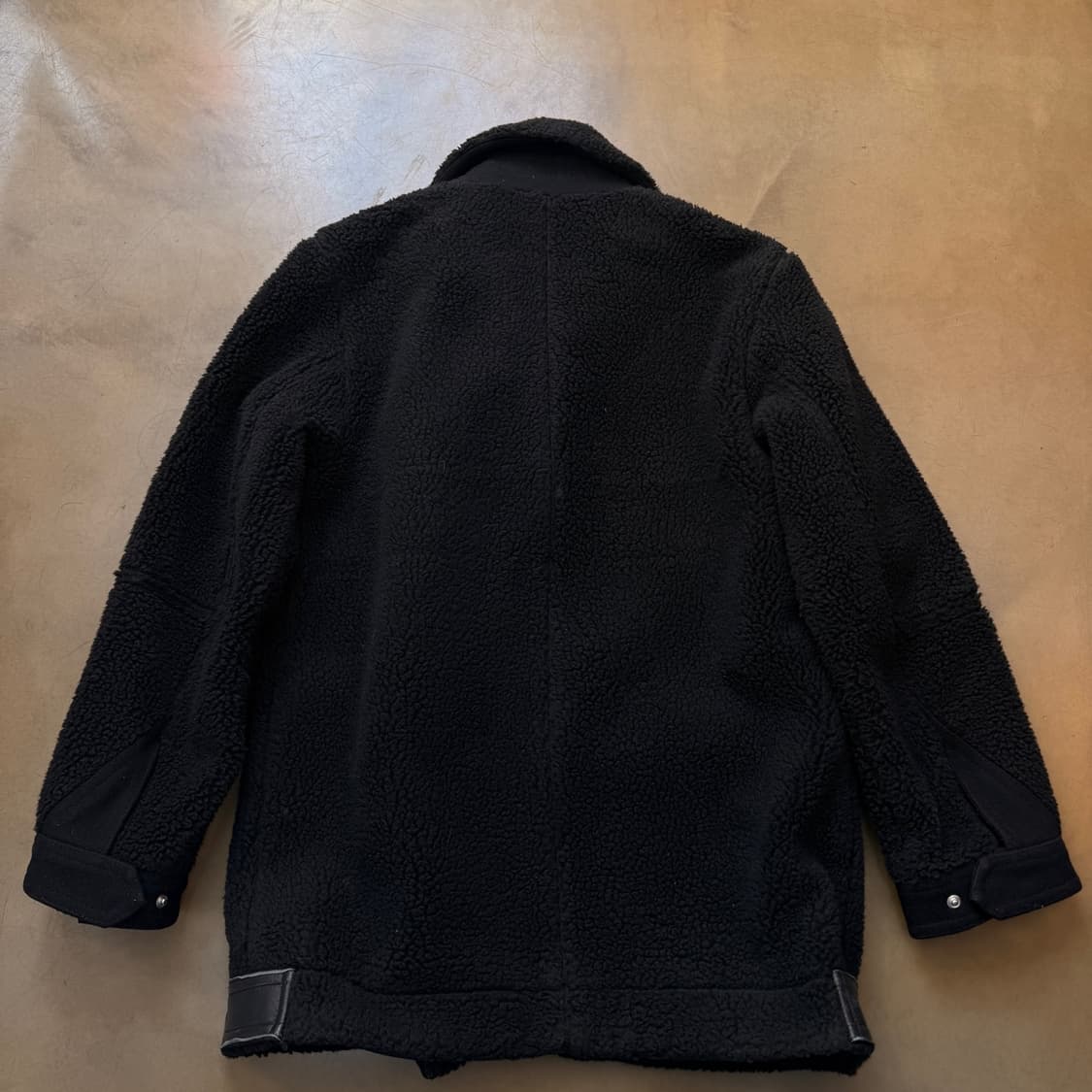 산드로 더블라이더베이스 셰르파 플리스 숏 코트 자켓 상품이미지6