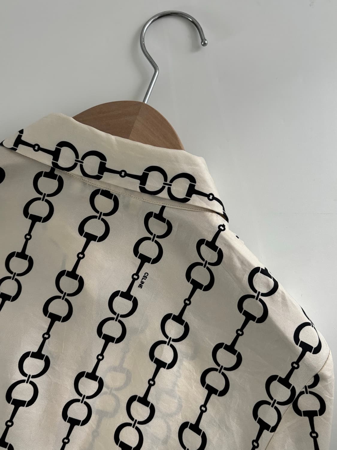 Celine 올드 셀린느 체인 패턴 블라우스 상품이미지9