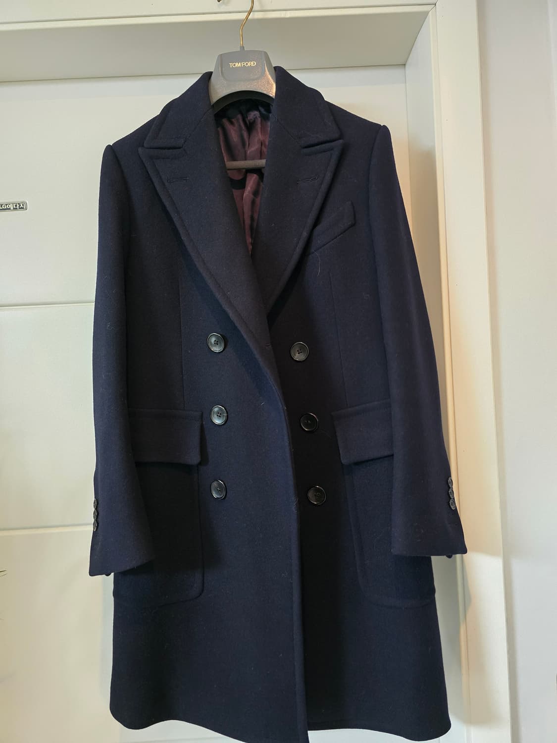 톰포드 겨을용 더블코트 네이비 48R 상품이미지1