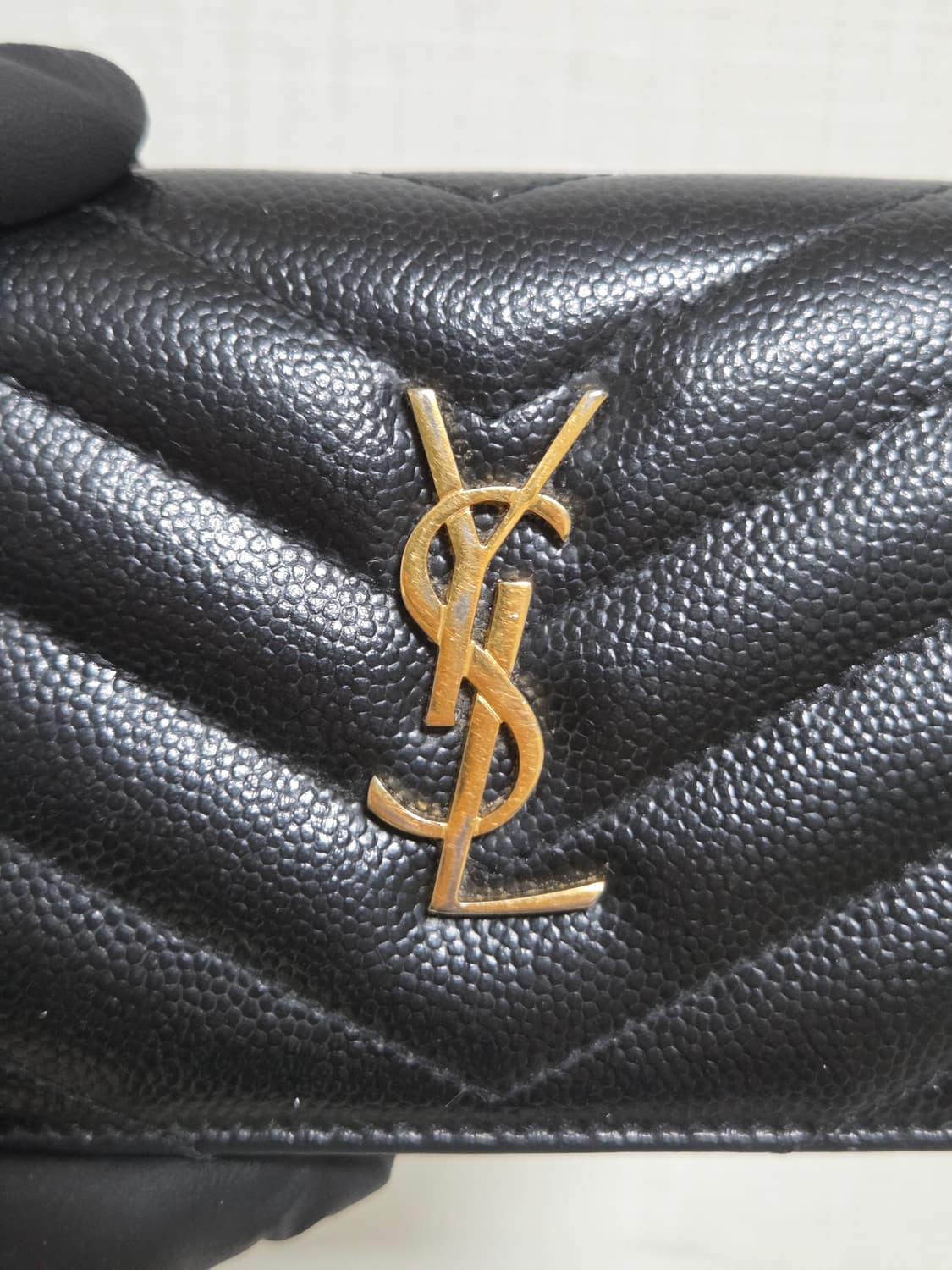 [생로랑] 카산드라 마틀라세 카드지갑(블랙) 상품이미지10