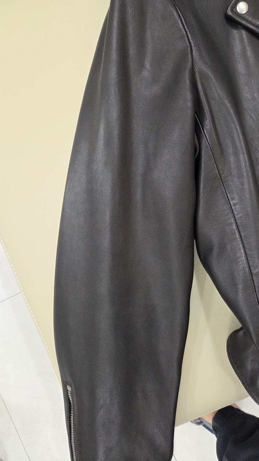 올세인츠 밀로 가죽 자켓 XXL 상품이미지5