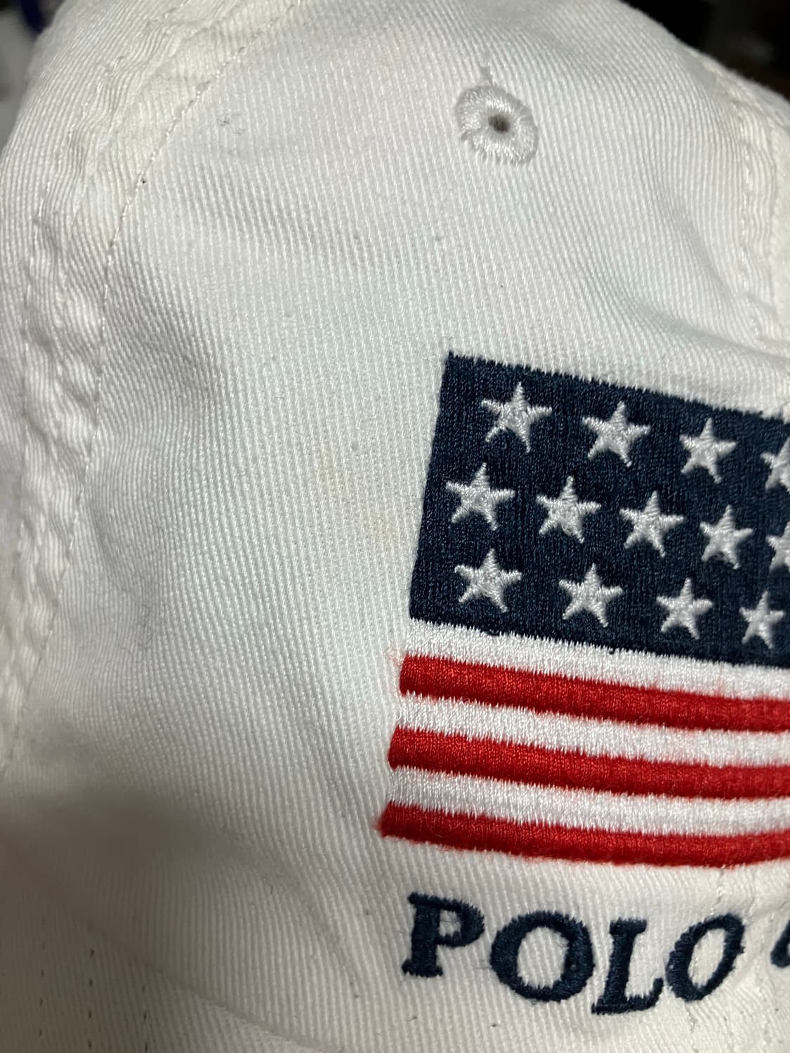 폴로 usa플래그 볼캡 화이트 상품이미지6