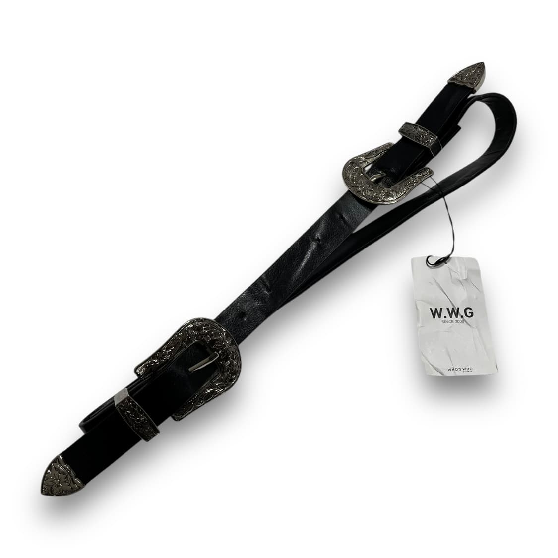 WWG Western double buckle rock chic belt 상품이미지1