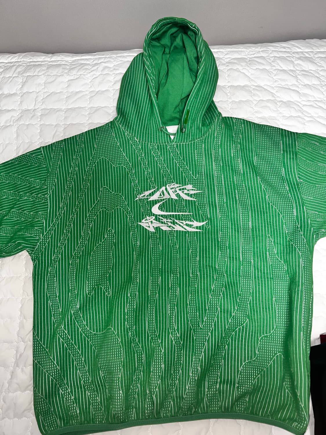 [새상품/XL] 나이키 x 오프화이트 엔지니어드 후디 켈리 그린 상품이미지3
