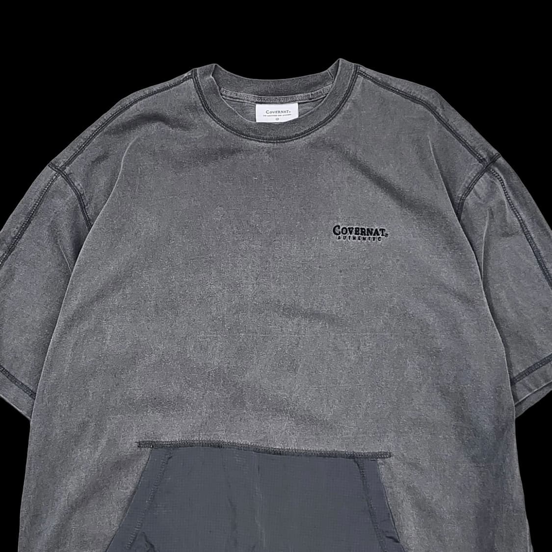 커버낫 피그먼트 나일론 포켓 반팔티 상품이미지3