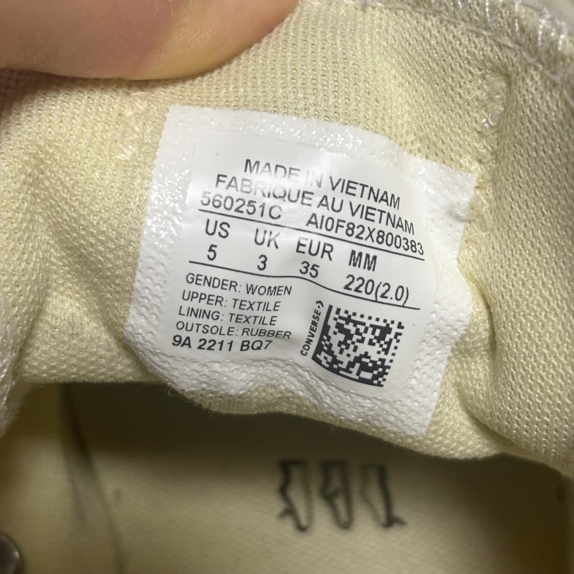 컨버스 척테일러 올스타 리프트 화이트 220 상품이미지7