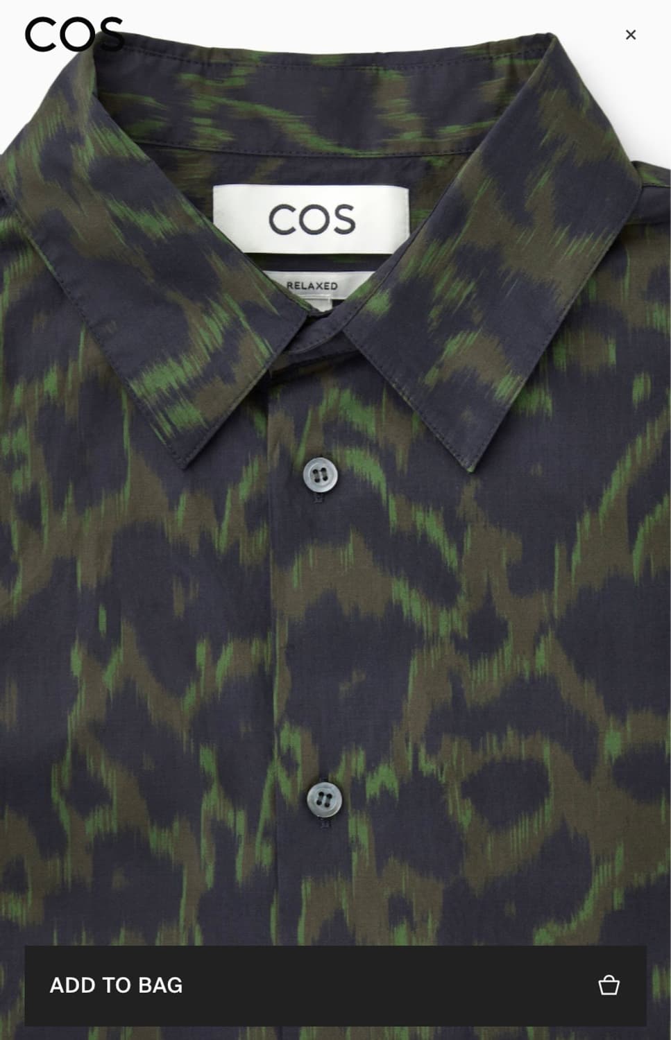 [L] Cos 프린트 테일러드 셔츠 상품이미지3