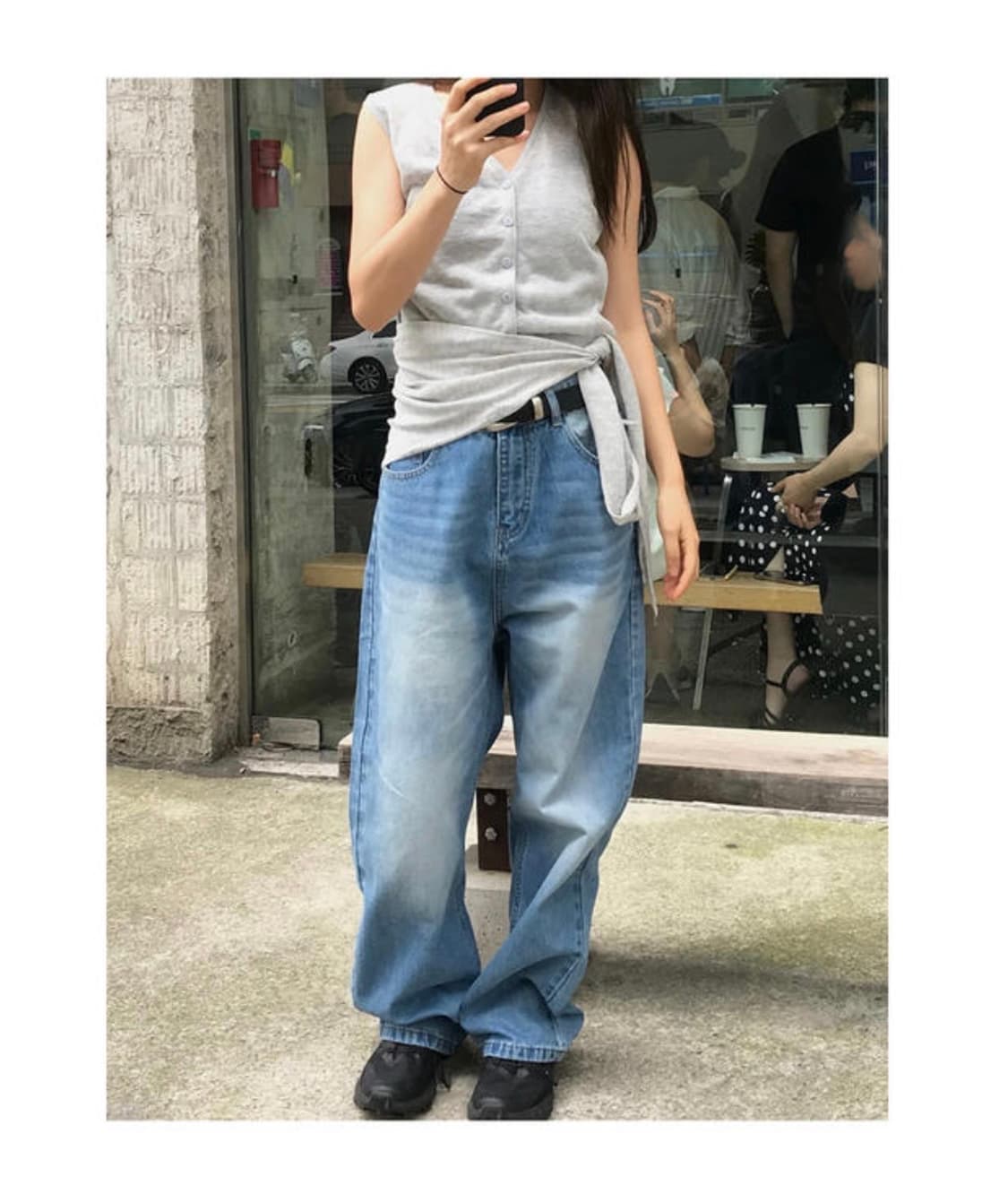 블렘토 루즈핏 데님팬츠 상품이미지1