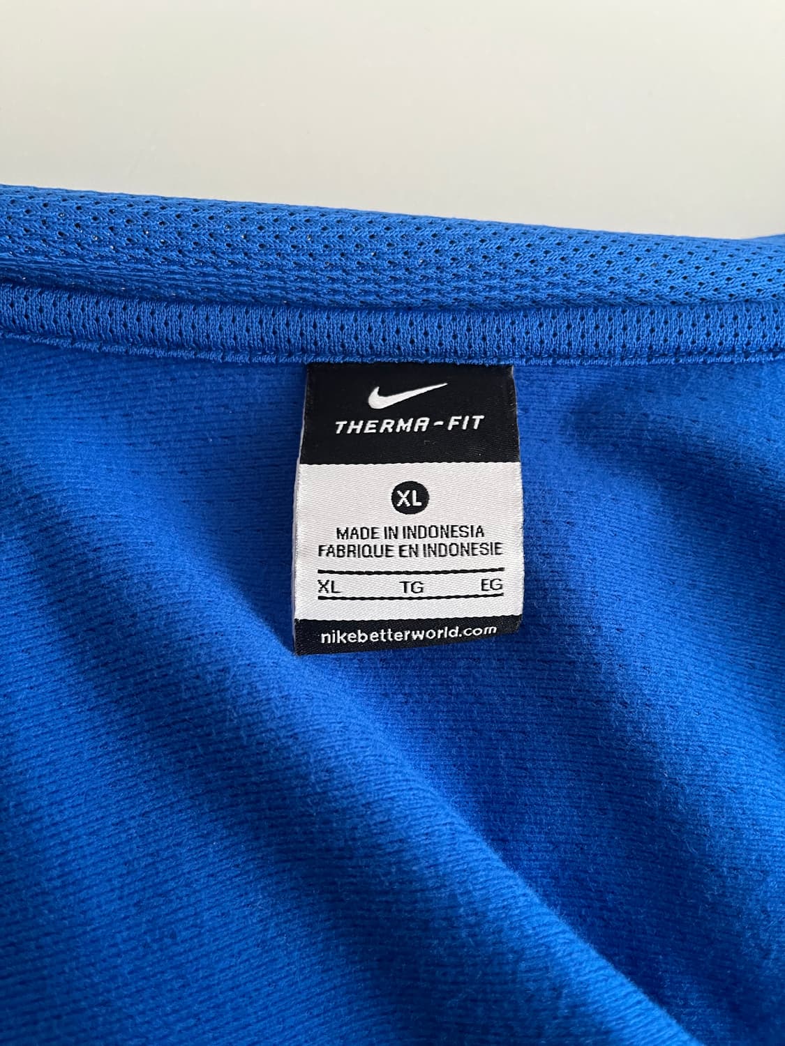 XL) 나이키 올드스쿨 써마핏 기모 후드집업 블루 상품이미지5