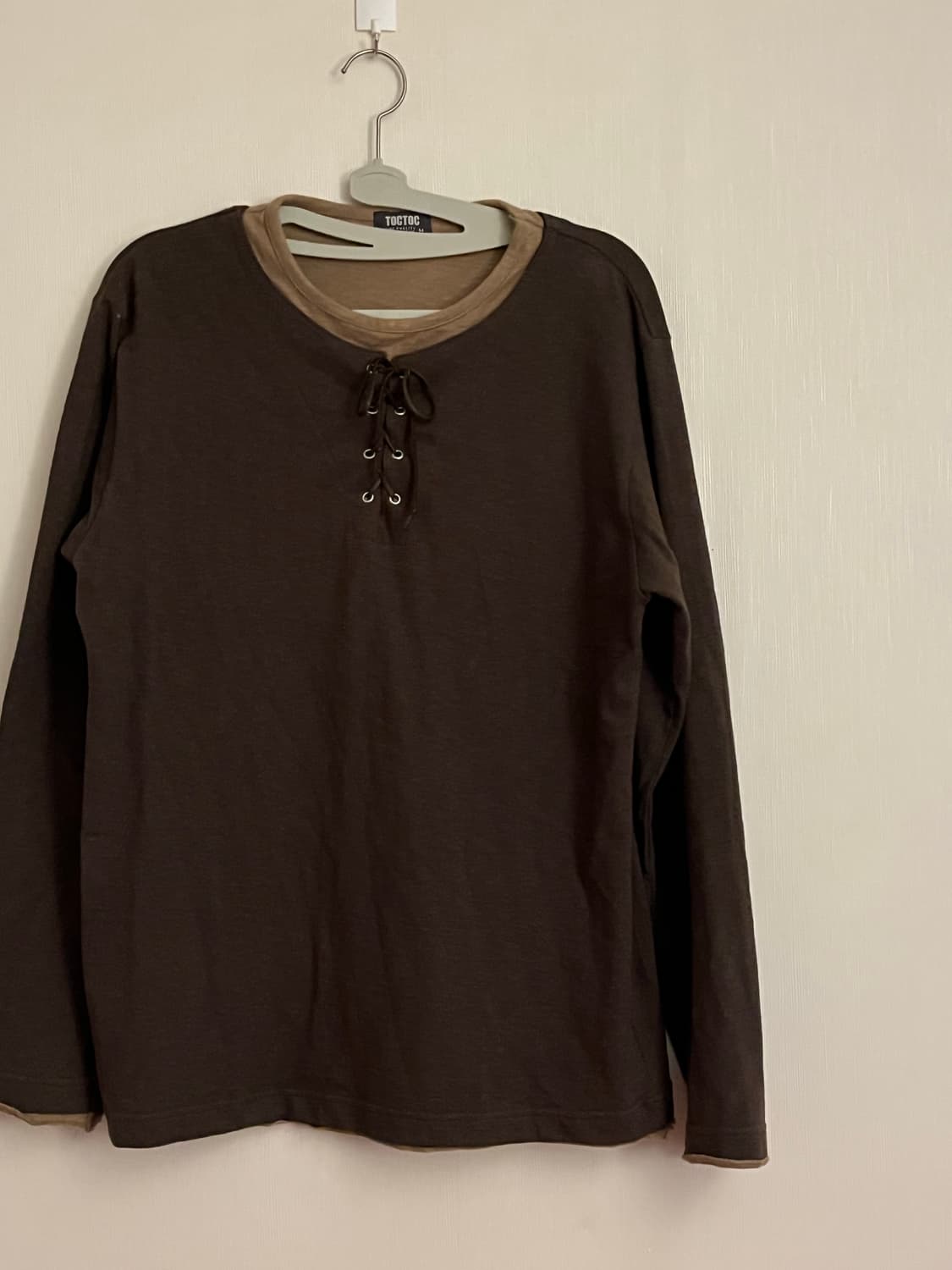 TOCTOC 레이어드 긴팔 티셔츠 상품이미지1