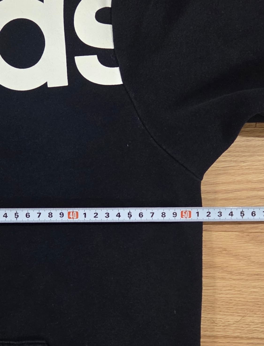 아디다스 에센셜 빅로고 검정 맨투맨 상품이미지5