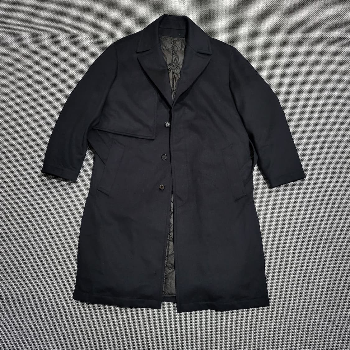 알레그리 구스다운 패딩 안감 코트 다크네이비 (50/100-105) 상품이미지1