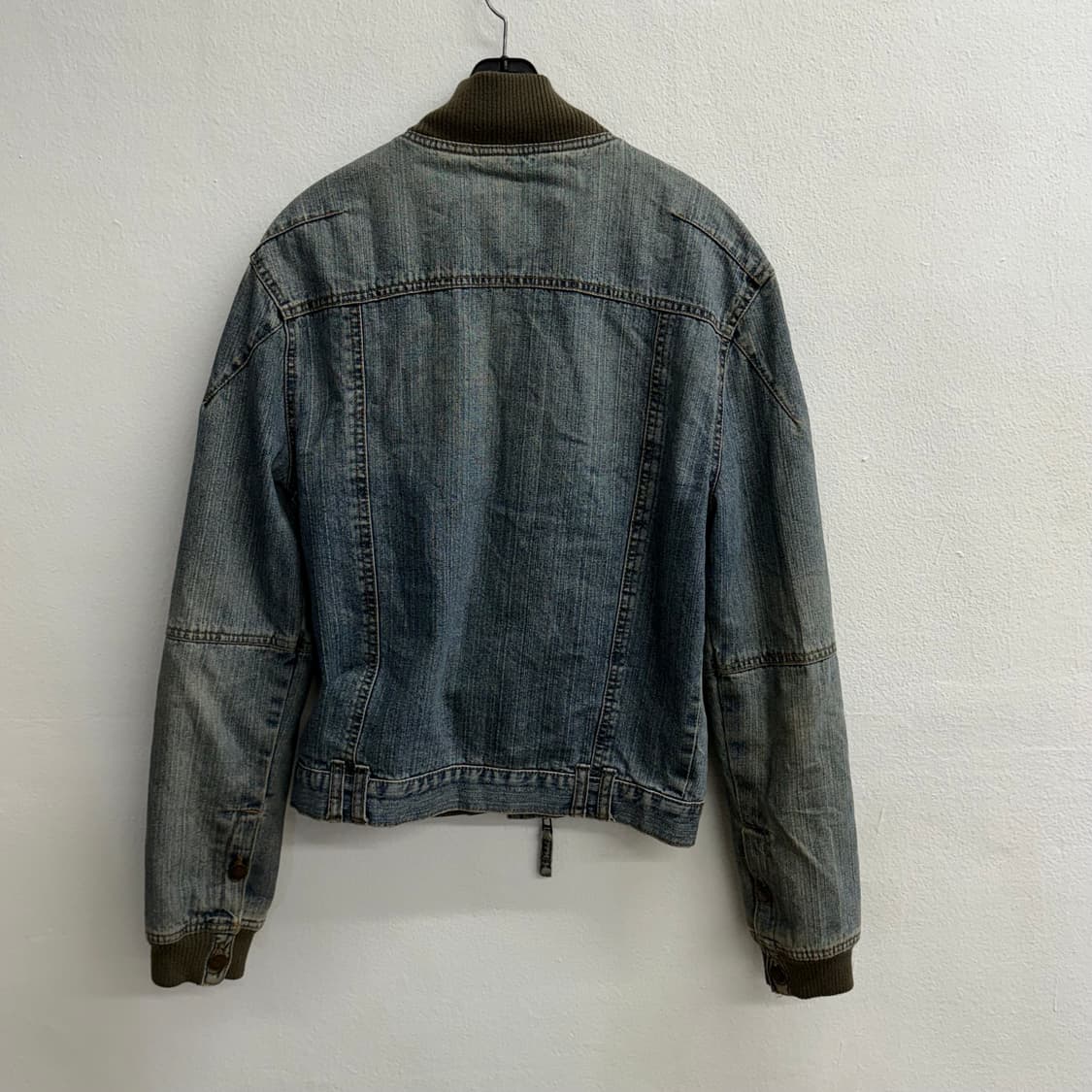 알마니 익스체인지 AX 투웨이 데님 블루종 자켓 S 상품이미지4