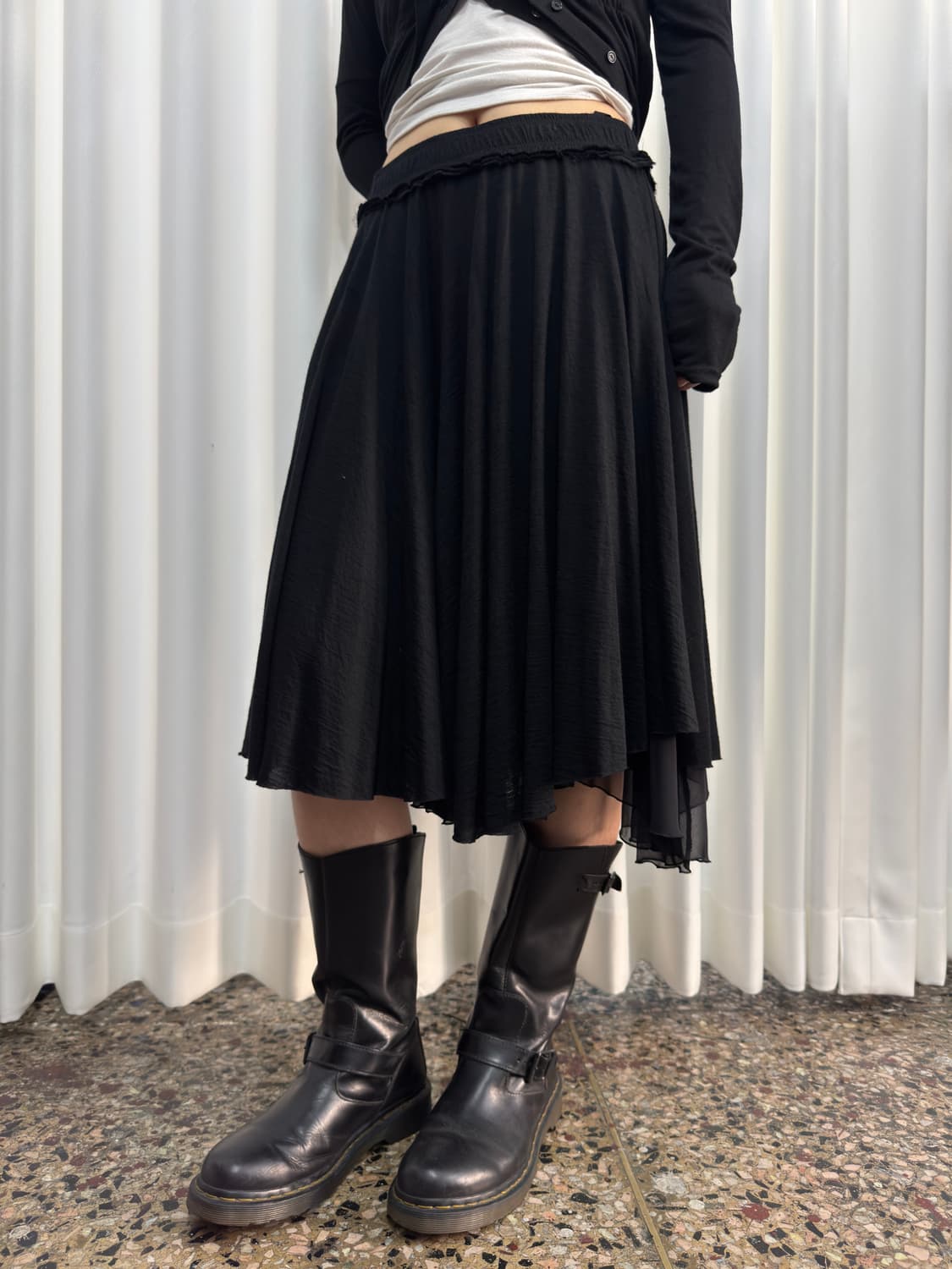 primo valore layered midi skirt 상품이미지5