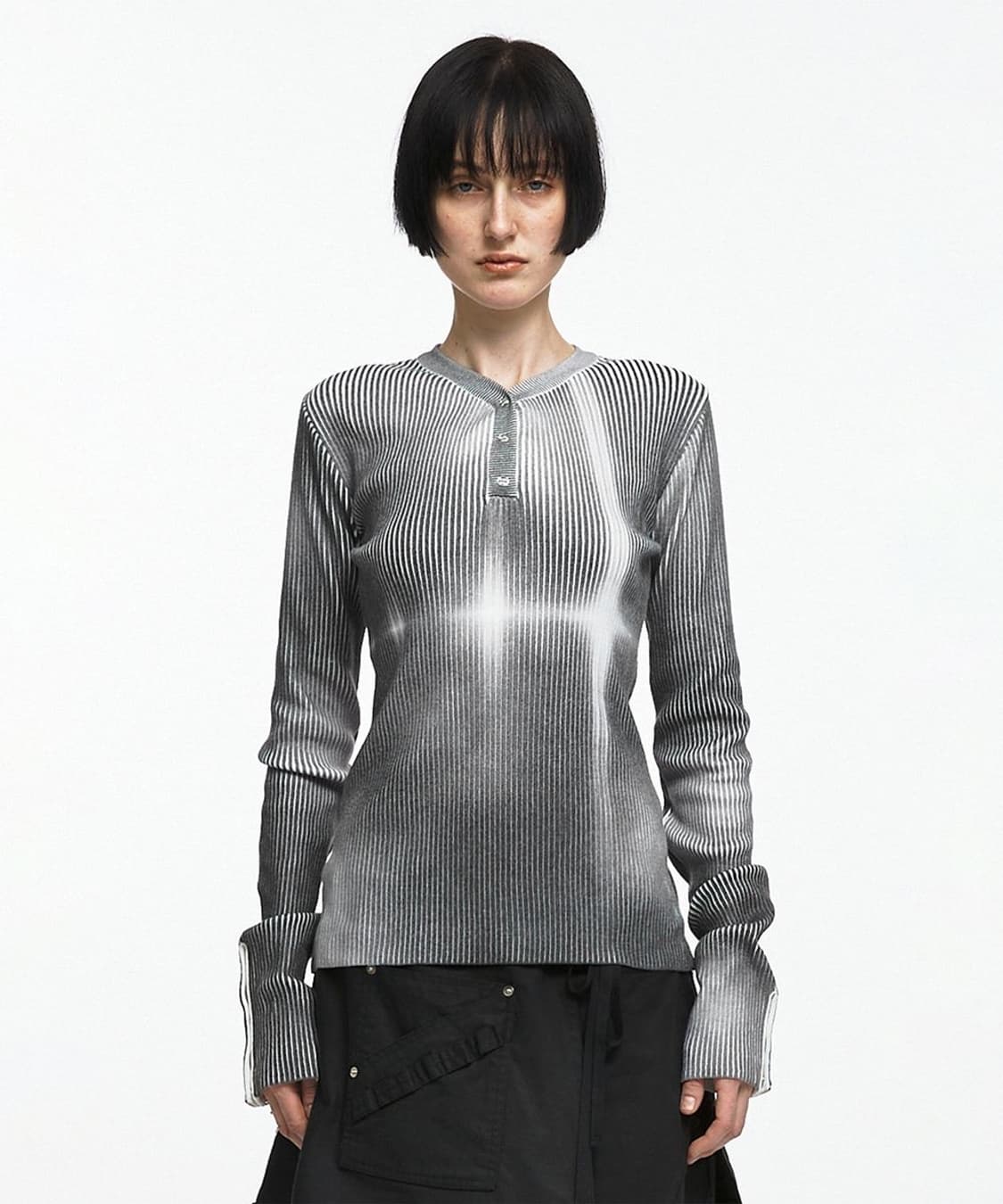 나체 nache FAINT SPRAY RIBBED KNIT 상품이미지3