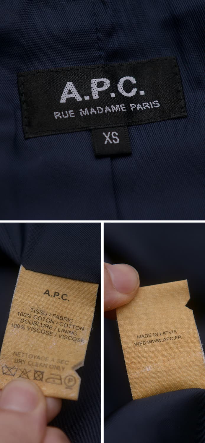 아페쎄 (A.P.C) 후디드 코튼 프렌치 코트자켓 (XS / 85-90) 상품이미지10