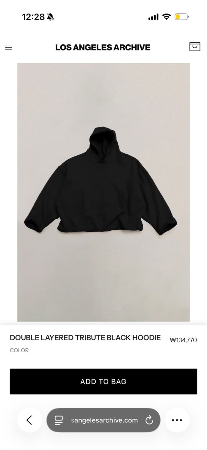 [새상품] 이지 더블레이어 후드 블랙 상품이미지3