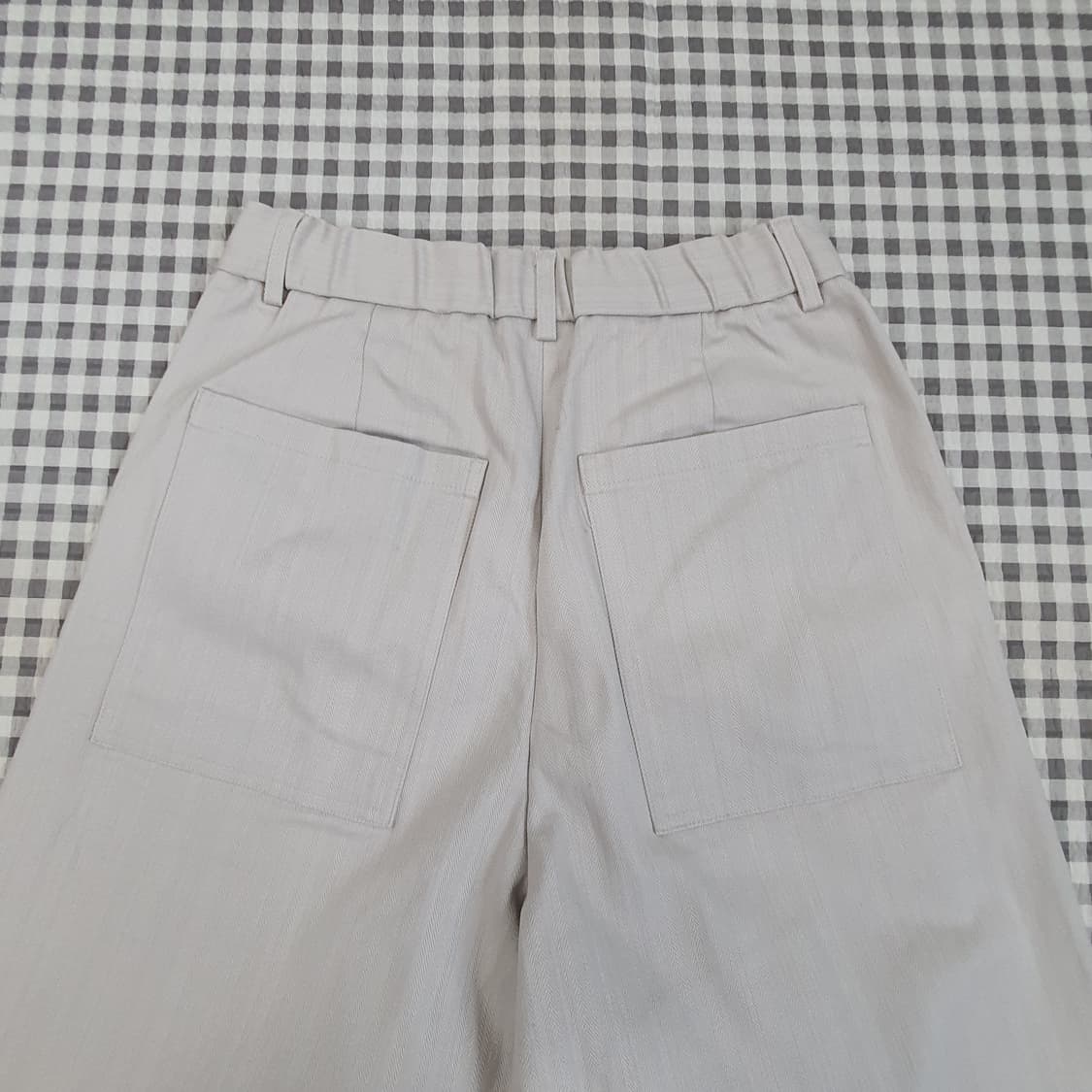 퍼렌 헨링본 밴딩 와이드 팸츠 남자29~30 상품이미지6