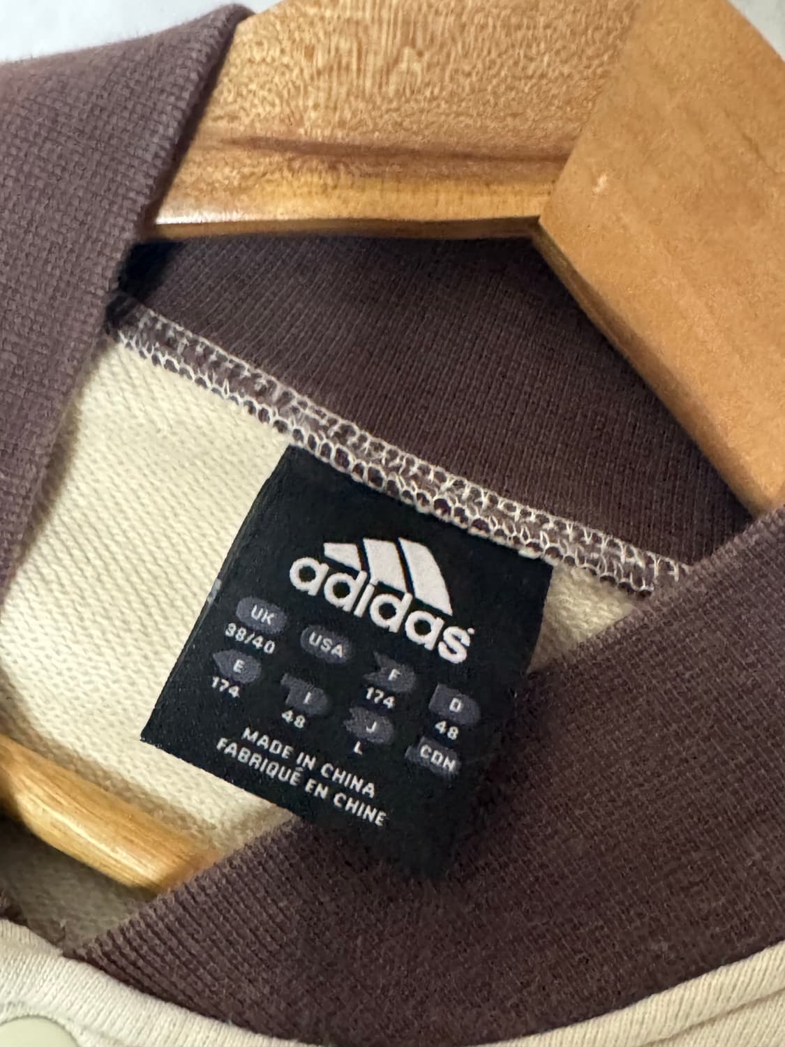 대장 아디다스 삼선 브라운 빅로고 코튼 져지 자켓 상품이미지6