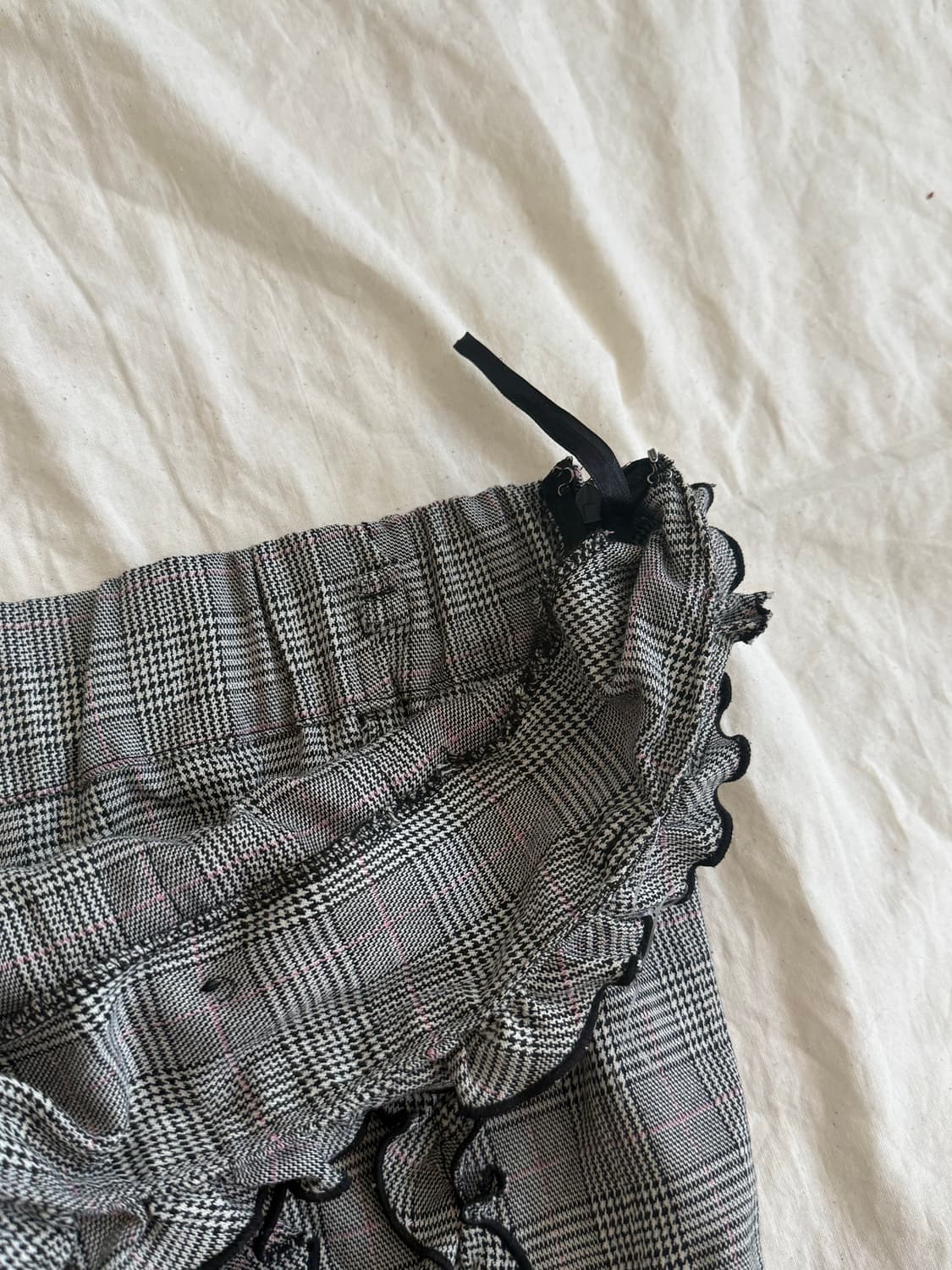 고갸루 러블리 프레피 로리타 체크 점프슈트  상품이미지4