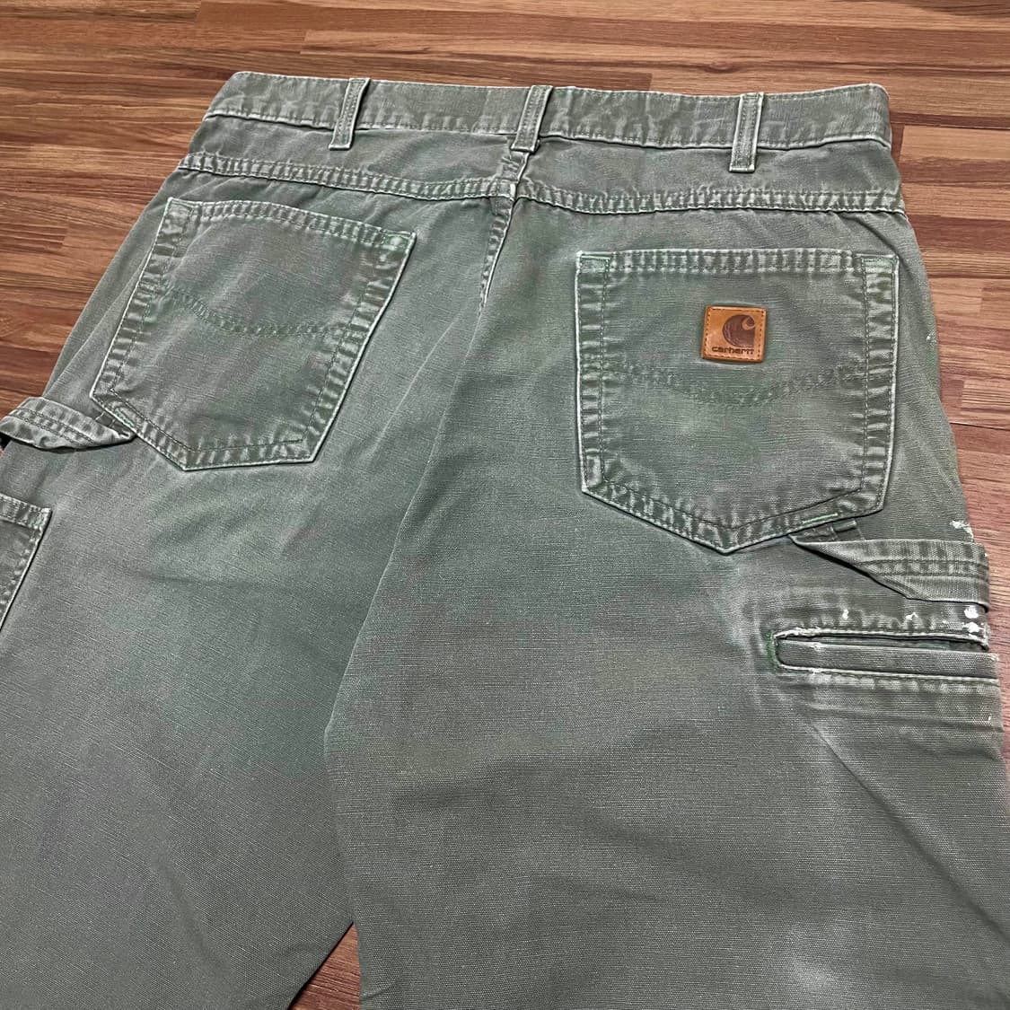 칼하트 싱글니 카펜터 디스 워크팬츠 다크 모스그린 dms 34 상품이미지4