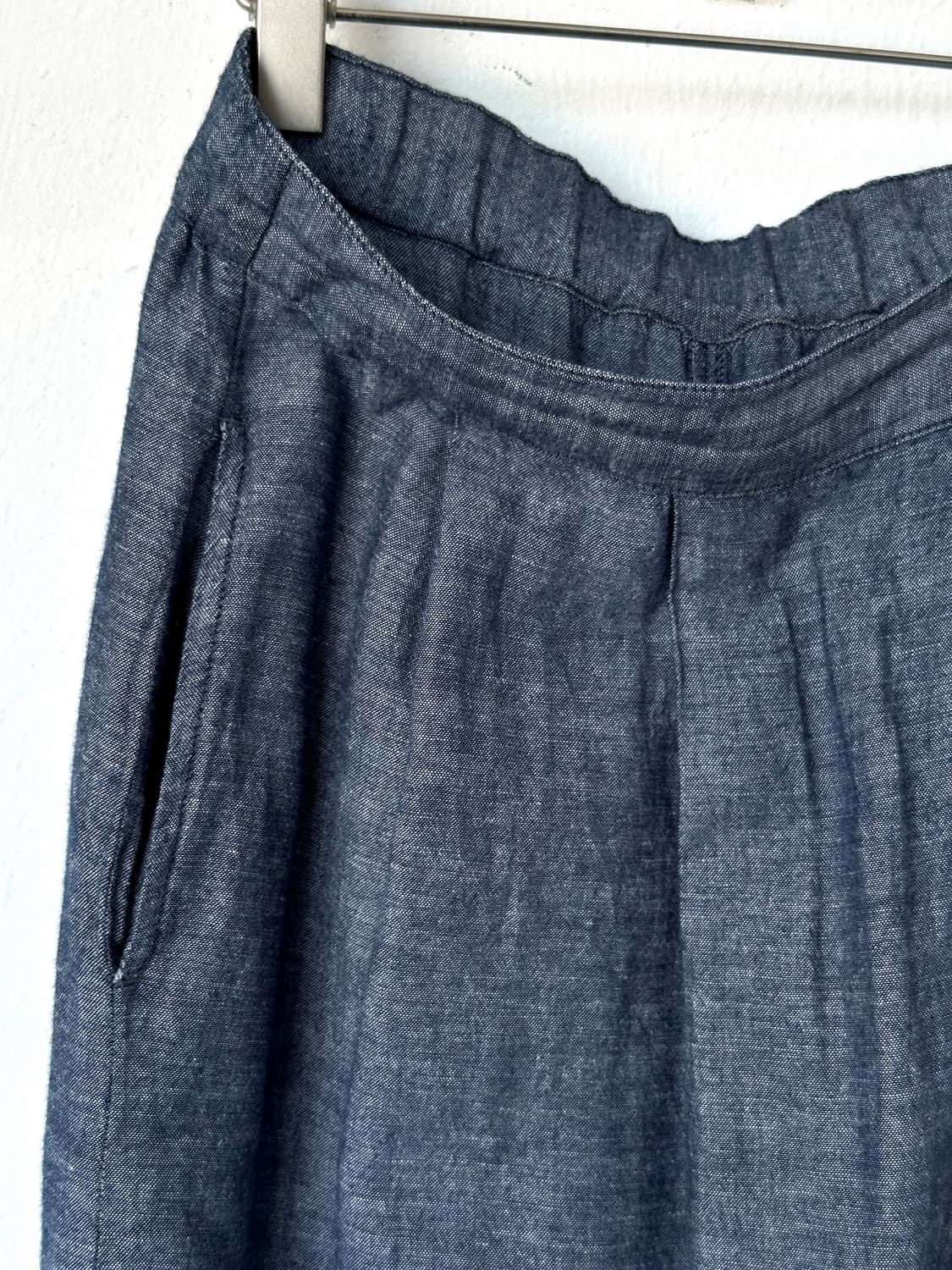 Linen rayon banded 3/4 gaucho pants 상품이미지8