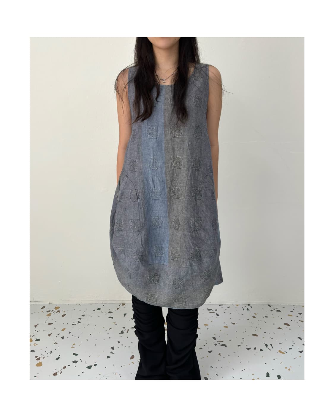 빈티지 슬리브리스 원피스 상품이미지1