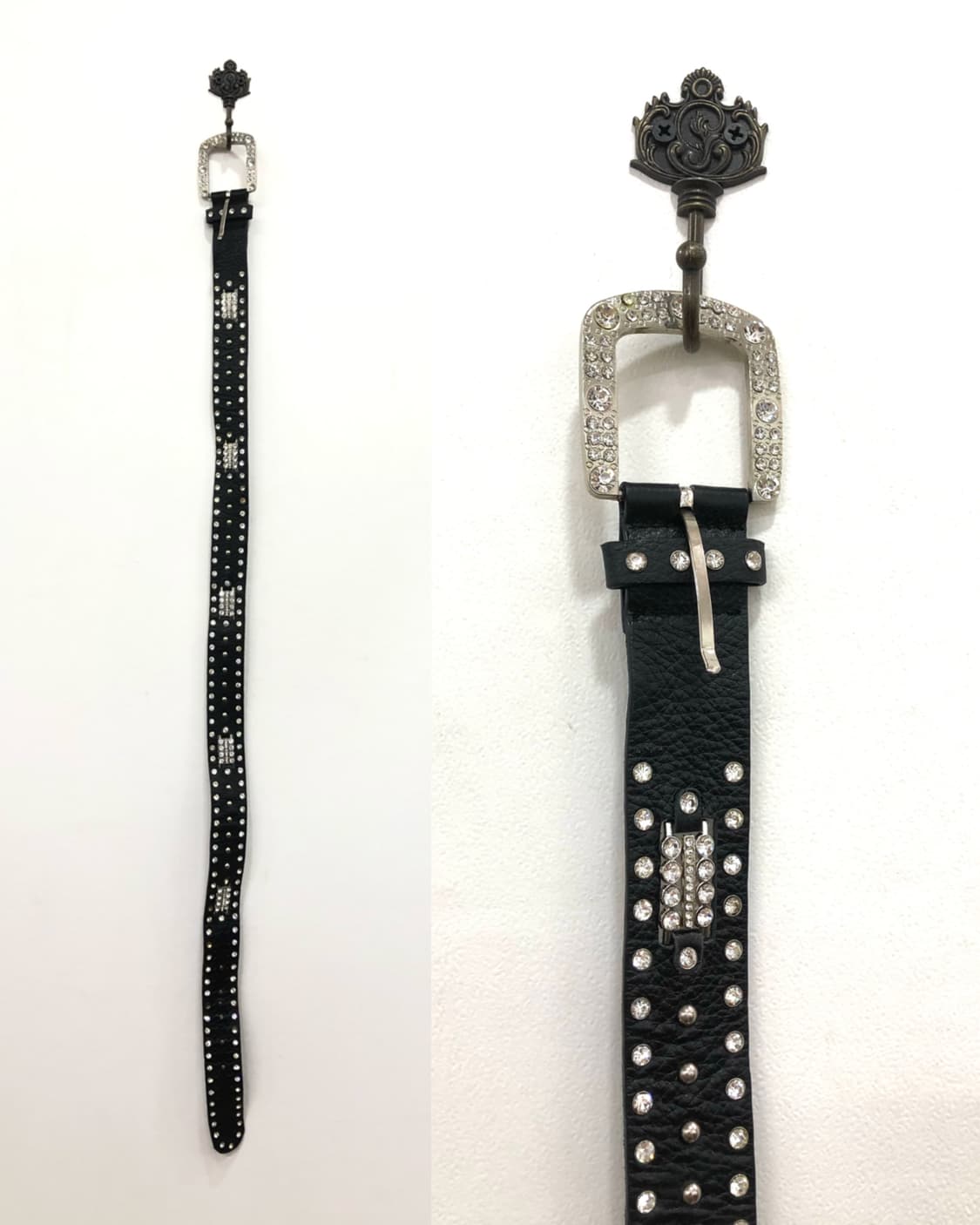 black punk cubic stud belt  상품이미지4