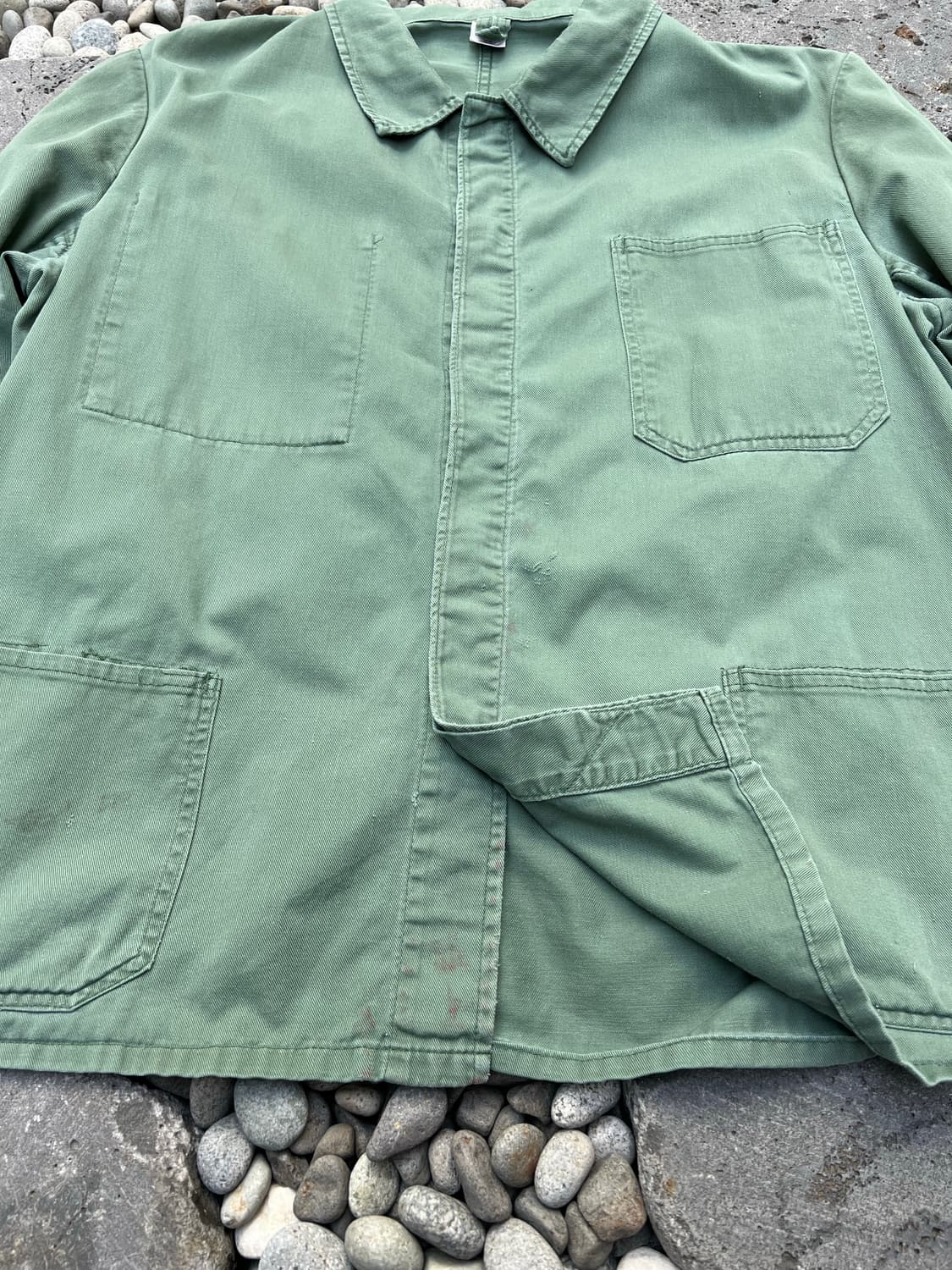OLD VINTAGE FRENCH GREEN 빈티지프렌치워크자켓 상품이미지7