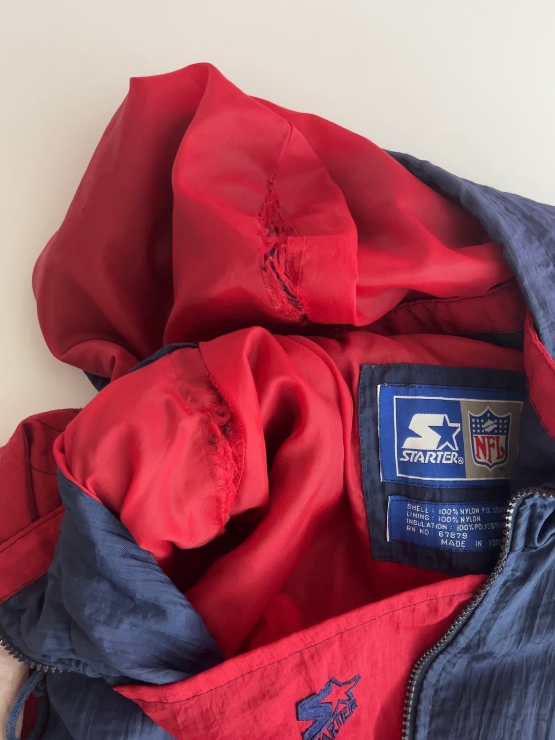 NFL 스타터 미시건 아노락 L 상품이미지5