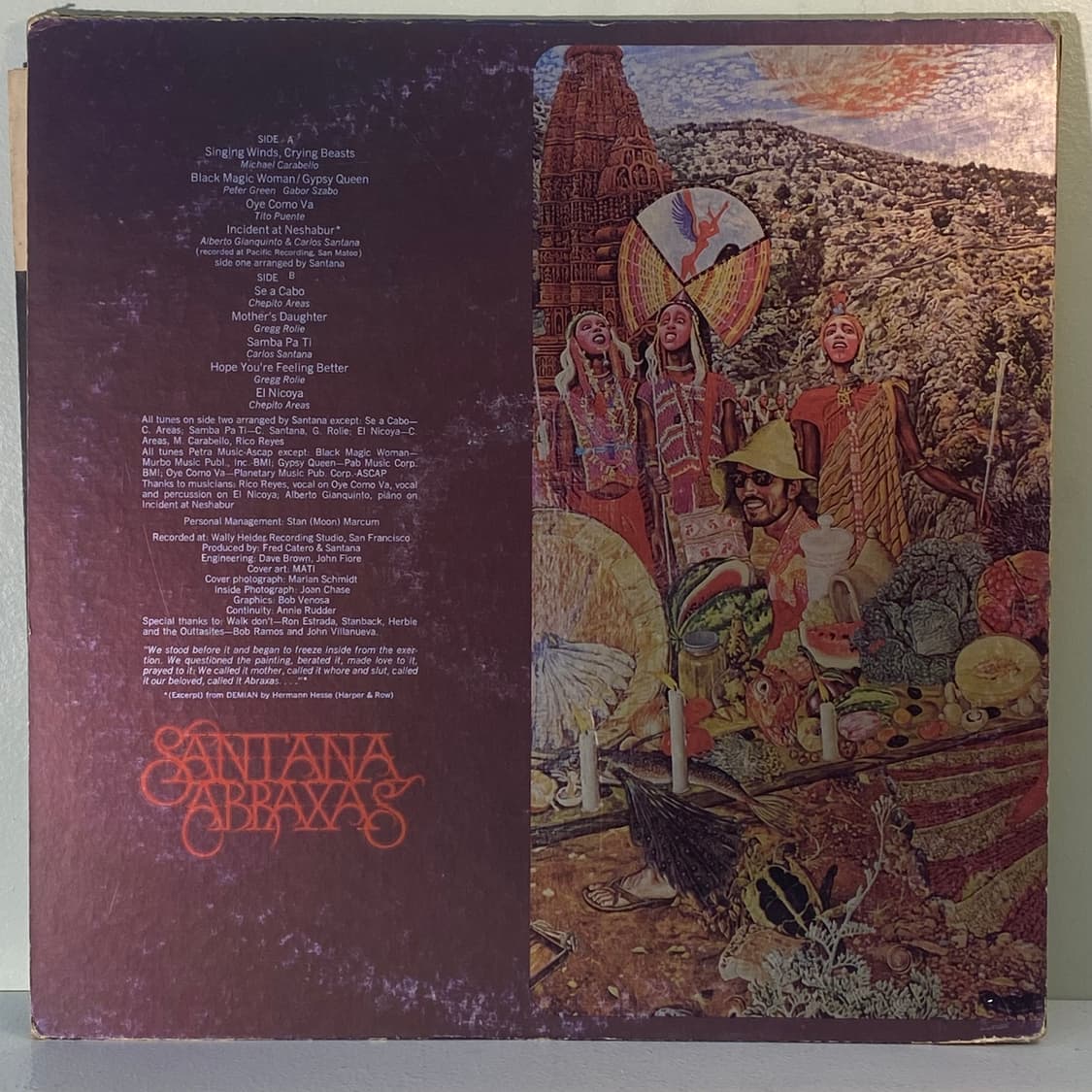(중고LP-록) Santana -Abraxas 상품이미지2
