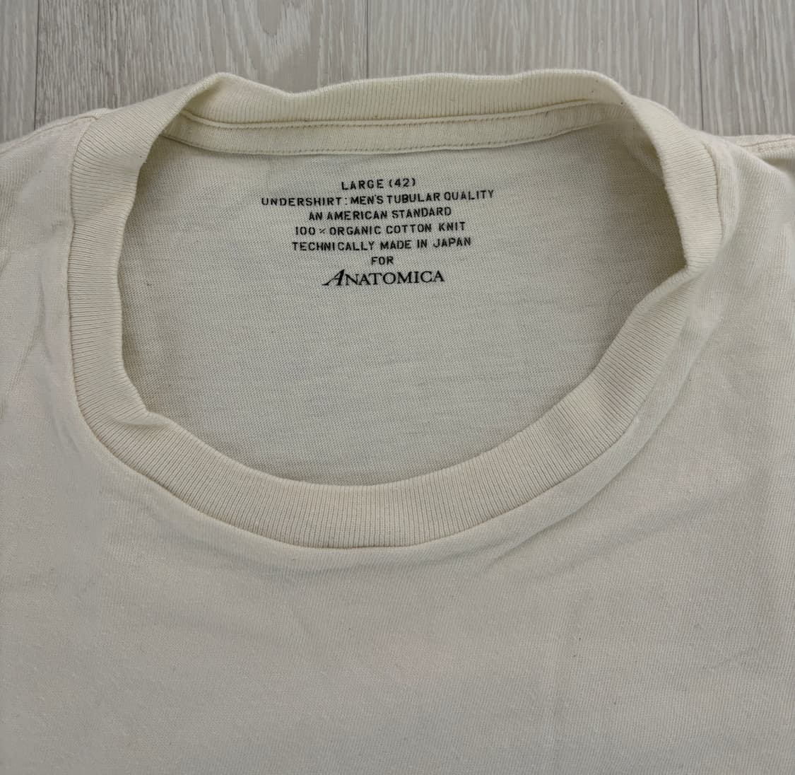 아나토미카 오가닉 기본 반팔티 natural L 상품이미지2