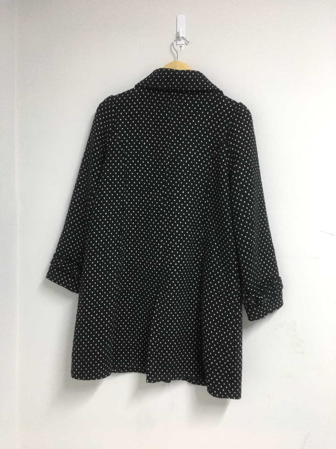 도트 카라 코트 상품이미지7