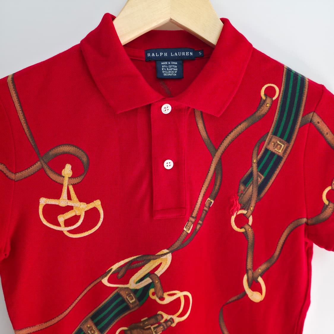 [S]폴로  랄프로렌 레드 카라티 상품이미지2
