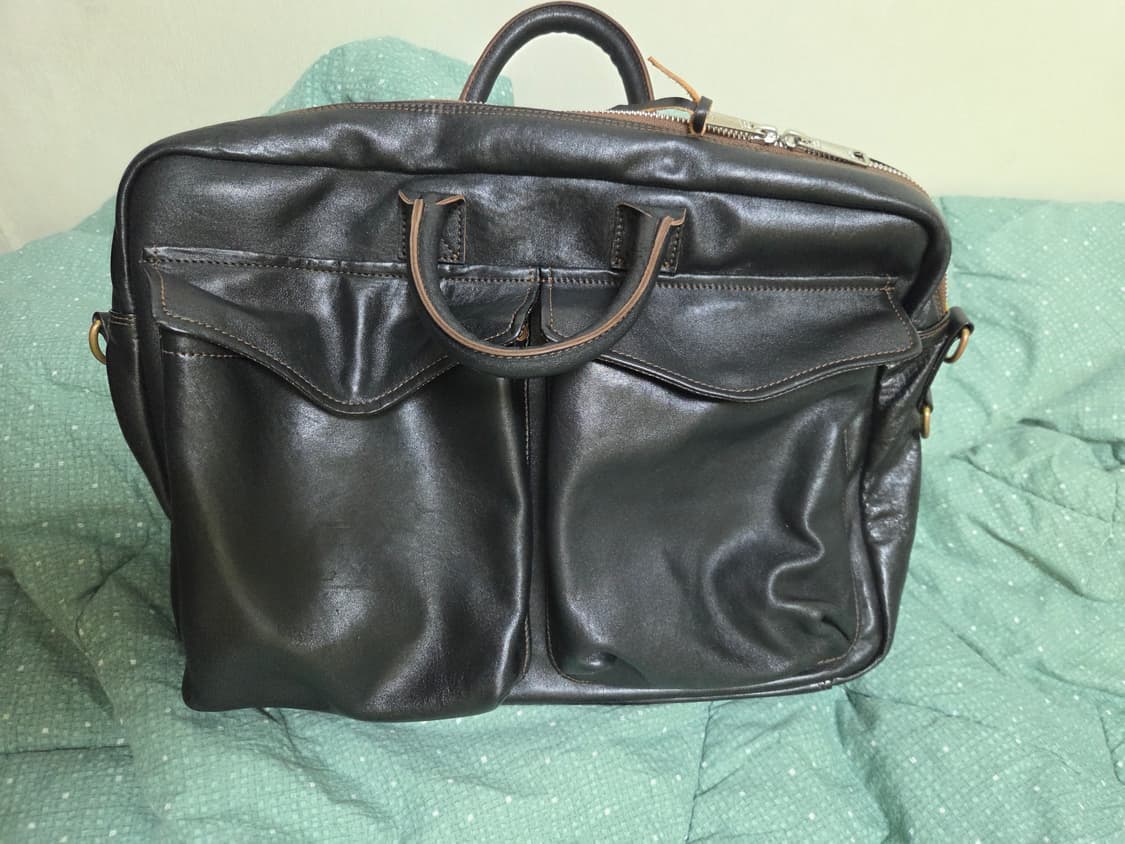 엠비스 (MBS) 홀스하이드 브리프케이스 A-2  블랙 16인치 상품이미지1