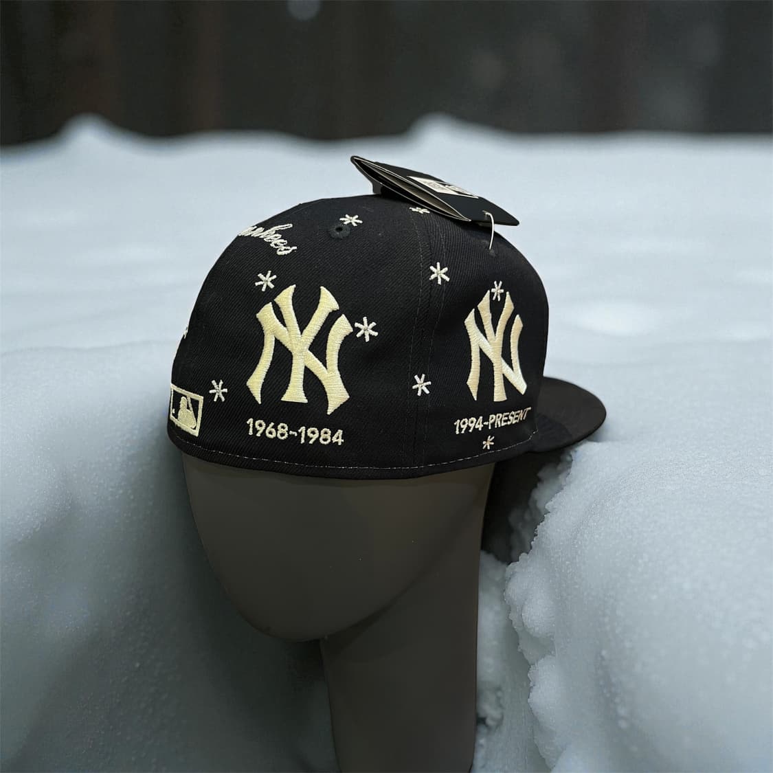 뉴에라 양키스 타임라인 스노우 라인스톤 커스텀 상품이미지1