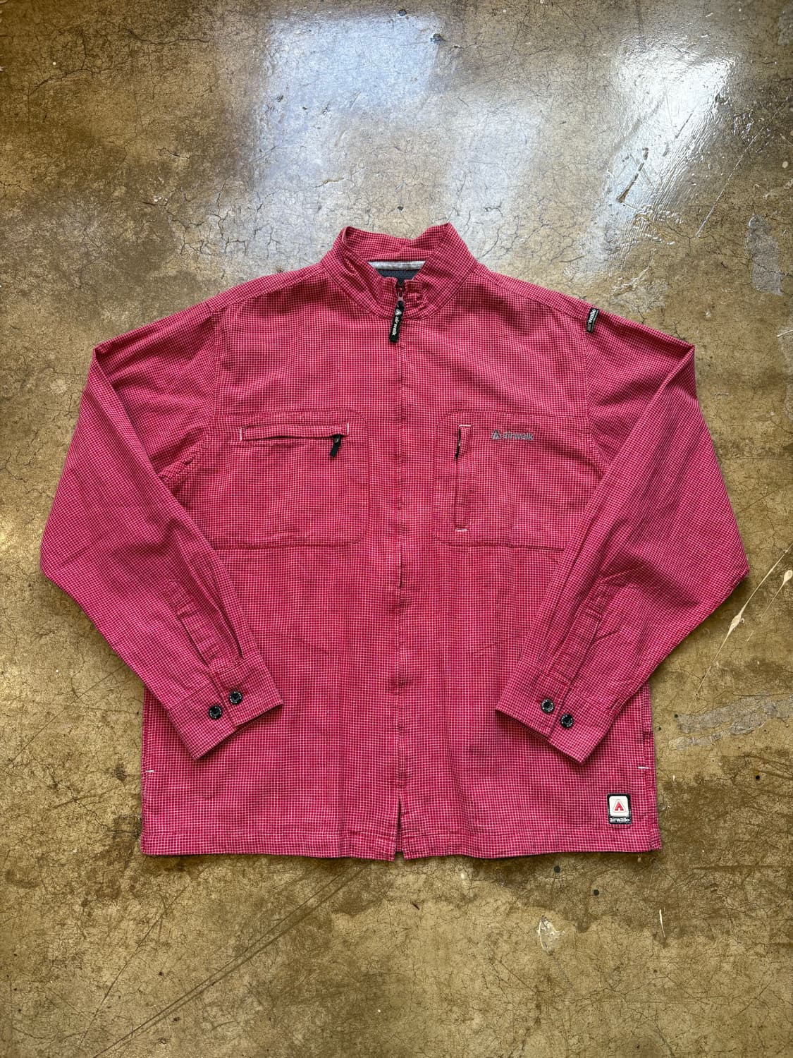 airwalk 잔 체크 디테일 집업 재킷 상품이미지1