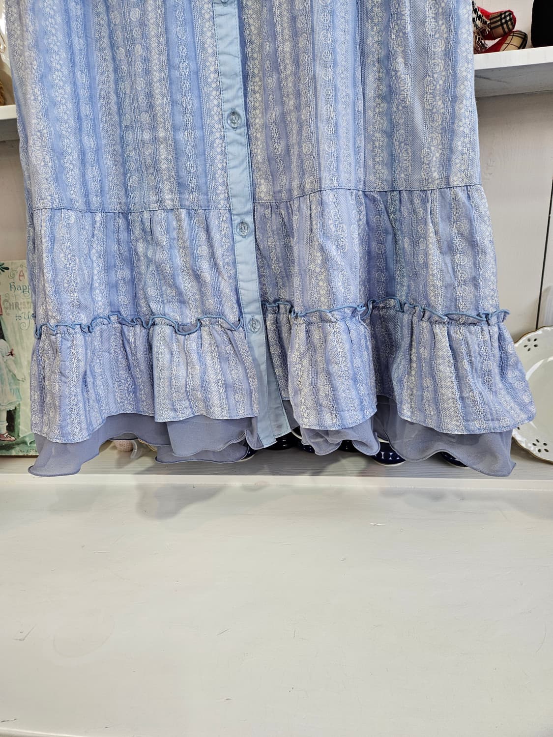 (Axes Femme) 레이스 스트라이프 원피스 상품이미지5