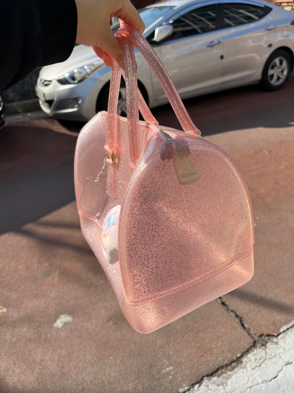 Furla 핑크 글리터 캔디백 🩰 상품이미지8